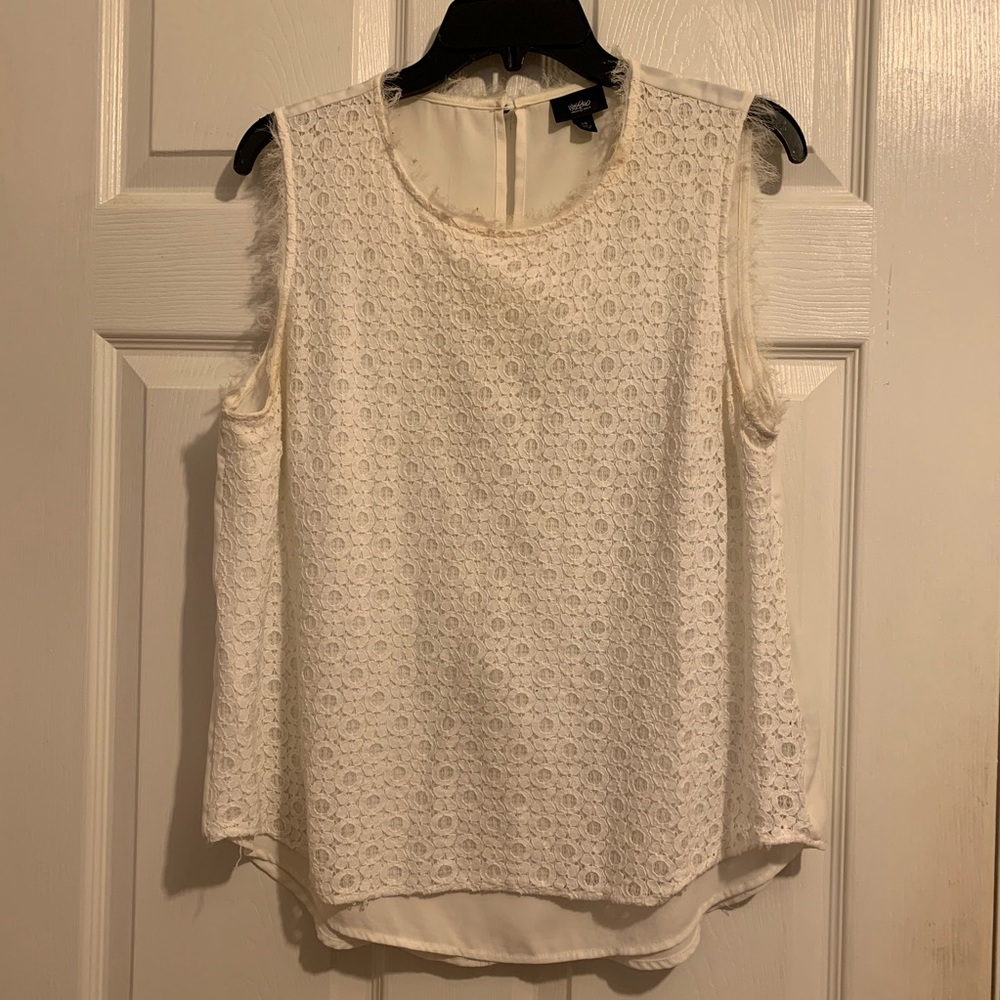 White top and cardigan bundle